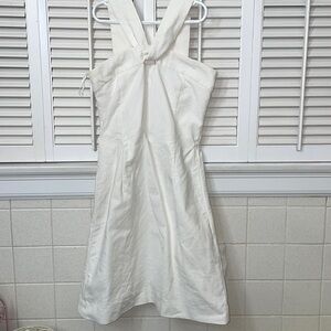 CK Bradley NY white criss cross dress wedding bride party birthday rush sorority